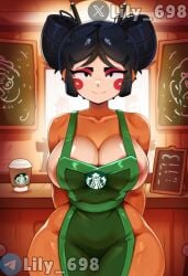 ai_generated brawl_stars breasts kaze_(brawl_stars) lily_698