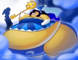 1girls bbw belly cookie_run female lifelinelemons moon moonlight_cookie overweight overweight_female tagme