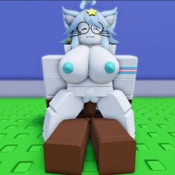animal_ears animated ass big_ass big_breasts big_dick big_penis blue_hair blurry_background blush boner bouncing_breasts breasts bright_colors closed_eyes cyan_nipples dark-skinned_male dark_skin glasses holding_hands legs_apart light-skinned_female light_skin long_hair loop looping_animation nipples no_sound penetration pussy pussy_lips request reverse_cowgirl_position roblox roblox_avatar roblox_studio robloxian rubydukeapple self_upload sillyligmarblx simple_background smile star tagme transgender_flag transgender_pride_colors video white_body white_skin white_skinned_female