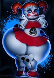 1girls 3d 3d_(artwork) 3d_render animatronic animatronic_female animatronic_girl baby_(fnafsl) background big_breasts big_nipples breasts circus_baby circus_baby_(fnaf) circus_baybee_(jordevoir) eyes female female_only five_nights_at_freddy's five_nights_at_freddy's:_sister_location green_eyes hair jordevoir naked naked_female nipples nude nude_female orange_hair pussy red_hair robot robot_girl scottgames sister_location smile smiling tagme thick_thighs white_body white_skin
