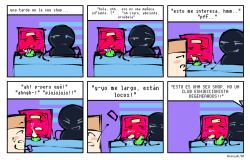 comic comic_page cum_on_face cumshot dialogue dick_out dildo dildo_sitting exhibitionism exhibitionist mini_comic object_show object_shows original original_character original_characters osc riding_dildo satisfied_look satisfied_smile sex_toy sex_toy_insertion sonia0_90