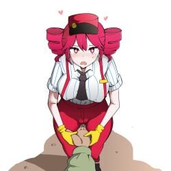 1boy 1girls 2d 2d_(artwork) alternate_version_available artist_request assisted_fingering assisted_masturbation big_breasts big_thighs blouse blush blushing blushing_female blushing_profusely breasts clothed clothed_female clothing curvaceous curvy curvy_female curvy_figure erect_nipples female fingering fingering_partner fingering_partner's_pussy fingering_partner's_vagina fingering_pussy fingering_through_clothes fingering_vagina fully_clothed gloves guiding_hand hat heart hearts hearts_around_head high-waist_pants high_waisted_pants horny horny_female huge_breasts huge_thighs kasane_teto kasane_teto_(sv) large_breasts large_thighs looking_at_viewer male male_pov mesmerizer_(vocaloid) mesmerizer_teto mv_character necktie nipple_bulge nipples nipples_visible_through_clothing open_mouth pants pov pussy pussy_juice pussy_juice_drip pussy_juice_stain pussy_lips red_eyes red_hair shirt short_female shorter_female simple_background sparkling_eyes stain stained_clothes stained_pants standing straight striped_shirt suspenders synthesizer_v thick_thighs thighs tight_clothing tight_pants tight_shirt twin_drills utau vagina vaginal_fluids voluptuous voluptuous_female white_background wide_hips