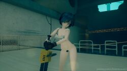 blue_hair female_pubic_hair moles motorslice p_(motorslice) pubic_hair