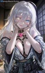 ai_generated bdsm dominant femdom kinky slave slave_collar yendere