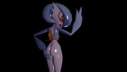 3d 3d_(artwork) ass black_background booty butt female fingers_up gardevoir no_skirt pokemon pokemon_(species) sfm shiny shiny_pokemon skirtless solo solo_female source_filmmaker yaboiscout