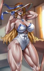 big_breasts blonde_female emma_frost emma_frost_(marvel_rivals) emma_frost_(white_wave_queen) milf muscle_mommy zinfian