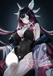 1girls artist_request breasts columbina_(genshin_impact) female female_focus female_only genshin_impact large_breasts light-skinned_female light_skin solo thick_thighs thighs wide_hips