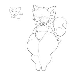 ass cat_ears fat_ass female tail thick_thighs thighs