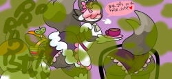 2d 2d_(artwork) 2girls ass ass_focus bent_over big_ass blush blushing bow brappycatty bubble_ass burger_hat cat cat_girl cheezborger_(chikn_nuggit) chikn_nuggit closing_eyes cofi_(chikn_nuggit) cup face_on_ass fart fart_fetish farting farting_in_face female female_focus female_only heavy_breathing image looking_at_viewer looking_back maid maid_uniform panties pretty_girl purple_background purple_panties sheep smirk sunniefunnie tagme talking talking_to_another teasing teasing_viewer white_body wolf_costume yuri