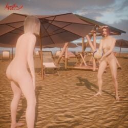 2026 3d ass beach beach_background beach_ball breasts breasts_out dbd dead_by_daylight hairy_pussy kunshu3d nude nude_female pink_hair pubic_hair pussy tits tits_out volleyball white_hair yui_kimura yun-jin_lee