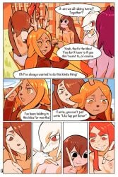 6girls anthro comic female furry lila_(ombwie) nude ombwie tagme text