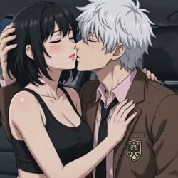 ai-created ai_generated ai_video blue_lock kissing licking male/female moaning nagi_seishiro original_character tagme tongue_kiss tounge_out video