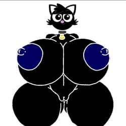anthro anthropomorphic boobs breasts cat cat_girl cow_bell cow_bell_collar cringe fanart female hot naked naked_female nipples nsfw nude nude_female pussy sexy tits unknown_artist vagina wtf