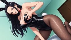 ai_generated bunny_ears nico_robin one_piece playboy_bunny