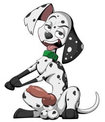 101_dalmatian_street 101_dalmatians 1boy 2026 animal_genitals animal_penis arms_outstretched balls black_body black_eyebrows black_eyes black_fur black_nose black_spots canid canine canine_genitals canine_penis canis cock collar dalmatian damaged_ear davis_(101_dalmatians) davis_(darkelement) davis_dalmatian dick digital_media_(artwork) disney dog_collar domestic_dog erect_penis erected_penis erection eyebrow_raise eyebrows fangs feral feral_focus feral_male feral_only feral_solo floppy_ears fur genitals green_collar half-closed_eyes hi_res hind_legs hindlegs hindpaw knotted_penis large_ears legs_spread looking_at_viewer male male_canine male_feral male_focus male_only male_solo mammal markings_(fur) open_mouth open_smile original_character paws penis pink_penis pink_tongue presenting_penis psy101 raised_eyebrow scar scar_on_face shaded shading showing_penis simple_background sitting sitting_down smile smiling smiling_at_viewer solo solo_feral solo_focus solo_male spots spotted_balls spotted_body spotted_fur spread_legs spreading tail teeth testicles tongue tongue_out torn_ear uvula white_background white_body white_fur young young_male