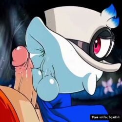 ai_generated animated anus ass backsack balls blue_genitals boo_(mario) bottomwear cappy_(mario) clothed clothing duo erection explicit genitals ghost hat headgear headwear hellsonger human humanoid_genitalia humanoid_penis interspecies looking_back male male/male mammal mario mario_(series) not_furry penis red_eyes spirit tagme tan_genitals video white_body white_clothing white_genitals