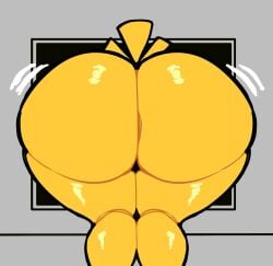 1girls animatronic ass big_ass five_nights_at_freddy's five_nights_at_freddy's_2 large_ass robot robot_girl shaking skidaddleman teasing thick_thighs thighs toy_chica_(fnaf) wide_hips yellow_skin