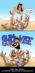1boy 1girls 2koma bottomless bottomless_female cock_and_balls_torture comic comic_page cowgirl_position crazycolumbina elastic femdom forced forced_exposure forced_orgasm functionally_nude functionally_nude_female genderswap gomu_gomu_no_mi large_penis male_rape_victim milking_penis monkey_d._luffy monkey_d_luffy nipple_slip nude_male_clothed_female one_piece outdoor_sex outside pain public public_exposure public_nudity public_sex pussy pussy_juice rape raped_male resisting restrained reverse_rape riding_cock riding_penis rule_63 sea_prism smoker_(one_piece) stretching stretching_arms struggling tanned tanned_female tanned_skin tomboy twisting_penis vest_only
