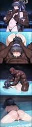1-a_dot after_sex ai_generated angry_sex annoyed ass_ripple bikini black_hair blue_archive cum_in_ass cum_in_pussy drowning grabbing_from_behind hair_ribbon hairband halo imminent_rape kozeki_ui multiple_views muscular_male night oral pale-skinned_female pool rough_sex sex_from_behind ui_(blue_archive) ui_(swimsuit)_(blue_archive)