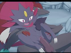 1boy 1girls 2015 animated anthro black_fur breasts canine claws clitoris cum cum_in_pussy cum_inside duo erection female female_pokemon femsub fox fur furry green_eyes hair interspecies male male/female male_pokemon male_pokemon/female_pokemon male_zoroark maledom mammal masterploxy nintendo nipples no_sound open_mouth penetration penis pokémon_(species) pokemon pokemon_(species) pokemon_bw pokemon_dppt purple_eyes pussy sex size_difference small_breasts smaller_female solo_focus straight testicles vaginal_penetration video weavile zoroark