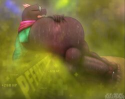 1boy 2d 2d_(artwork) anus ass backsack balls ballsack big_ass big_balls big_butt big_penis black_body black_fur closed_eyes clothes cock deltarune erection eyewear fart fart_cloud fart_fetish farting feet furry furry_only glasses grabbing_ass green_fart green_fart_cloud hand_on_ass healing huge_ass huge_butt laying_on_side male male_fart male_only musk nonhuman onomatopoeia open_anus open_mouth penis precum precum_drip ralsei ralsei_with_black_fur sloppysnuffer solo_furry solo_male spreading_ass stinky sweat sweaty sweaty_ass sweaty_male