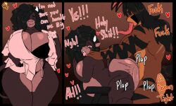 1boy 1girls 2d 2d_(artwork) 2d_artwork afro anal_sex ass ass_bigger_than_head bending_over biceps big_ass big_breasts bovine breasts breasts_bigger_than_head brown_body brown_fur bunny bunny_boy bunny_ears busty busty_female cow_ears cow_girl dialogue digital_drawing_(artwork) digital_media_(artwork) duncan_(zeromccall) female furry furry_only hair_over_one_eye hands_on_another's_shoulders large_ass large_breasts long_hair long_hair_male long_tongue male male/female muscular muscular_anthro muscular_male non-human rabbit_boy rabbit_ears sex sex_from_behind summer_(jwinkz) two_tone_body two_tone_fur zeromccall