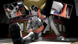 3d_(artwork) 5_toes absurd_res animatronic anthro bear black_hair black_lips breasts checkered checkered_floor clothing digital_media_(artwork) erection fan_character feet five_nights_at_freddy's foot_fetish foot_in_mouth foot_lick foot_play foot_suck futanari genitals grey_body hair hat headgear headwear heart_symbol hi_res holding_feet humanoid_genitalia humanoid_penis inside intersex licking lips machine mag_(magniym) mammal medium_breasts nude nude_anthro nude_futa nude_intersex orange_eyes penis robot robot_anthro scottgames sitting sitting_on_ground solo source_filmmaker_(artwork) spread_legs spreading sucking toe_in_mouth toe_suck toes tongue tongue_out top_hat white_body zelyonka