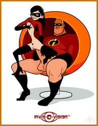 animated disney father_and_daughter female incest male mr._incredible nipples penis pixar pussy robert_parr smooth_skin superhero the_incredibles vaginal_penetration violet_parr white_background