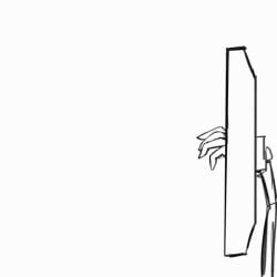 animated big_breasts blush coming_out_of_screen jigglephysiks jiggling_breasts long_hair looking_at_viewer sadako_yamamura screen smile smiling_at_viewer sweatdrop talking_to_viewer the_ring