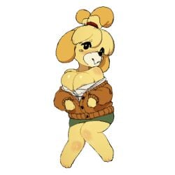 isabelle (animal crossing) from animal crossing by gurumo