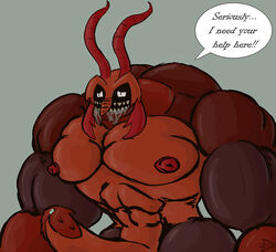 crustacean dragmon gay lobster male male_only muscles pecs street_sharks