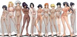 6+girls animated_gif ass barefoot bleach breast_suppress breasts censored colored_pubic_hair everyone female female_only female_pubic_hair grey_pubic_hair inoue_orihime ise_nanao kagami kotetsu_isane kotetsu_kiyone kuchiki_rukia kukaku_shiba kurotsuchi_nemu matsumoto_rangiku multiple_girls nude orange_pubic_hair pussy shihouin_yoruichi soifon standing take_your_pick unohana_retsu