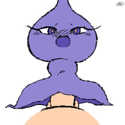 1boy 1boy1girl 1girls animated balls blush erection exed_eyes female furry human interspecies looking_at_viewer male nintendo open_mouth penetration penis plain_background pokemon pokephilia pov purple_eyes sex shuppet stomach_bulge straight video_games white_background