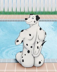 ass big canine dalmatian furry gay male no_humans vamplust