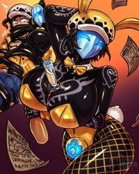 1futa 2026 2d alcohol arm_tattoo arm_under_breasts artist_name atlus big_breasts bimbo bimbofication bowtie bowtie_collar breast_expansion breast_growth breasts bulge bunny_ears bunny_tail bunnysuit chest_tattoo clothes clothing commission commissioner_upload curvy enemy_conversion futa_focus futanari futanarization gender_transformation genderswap genderswap_(mtf) glass gold_bunnysuit gold_clothing hat hi_res holding_bottle holding_object large_breasts latex latex_clothing latex_skin latex_transformation lock_bulge mask nulge null_bulge object_between_breasts one_piece persona persona_5 post-transformation pre-transformation raised_arm rule_63 shadow_waitress shiny shonen_jump short_hair slutty_female spacen'cakes tattoos trafalgar_law trafalgar_law_(female) transformation transformation_sequence voluptuous wanted_poster wine_glass