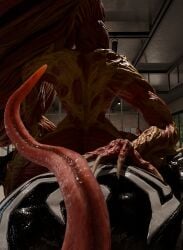 3d corruption marvel monster monster_girl riding scream_(spider-man) spider-man_(series) symbiote venom venom_(marvel)