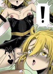 1girls blonde blonde-haired_female blonde_female blonde_hair blonde_hair_female boobs breasts english_text fairy fairy_wings female minigirl necklace nipples no_bra no_panties pixie pointy_ears ramiris small_girl talking tensei_shitara_slime_datta_ken tetupong text that_time_i_got_reincarnated_as_a_slime thick_thighs thighs tiny_girl tits vagina vaginal vaginal_insertion vaginal_penetration vaginal_sex wings woman yellow_eyes yellow_eyes_female