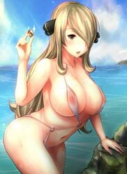 cynthia (pokemon) from nintendo by anekdoten