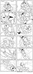 airplane anthro canine comic cum cum_inside falling female furry heidi_(phallen1) heidi_the_rottweiler male mammal midair midair_sex monochrome oral original parachute skydiving straight vehicle