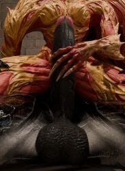 3d corruption marvel monster monster_girl riding scream_(spider-man) spider-man_(series) symbiote venom venom_(marvel)