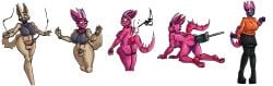 absurd_res anal anthro ball_gag bkahsf bondage boots bottomwear bound breasts buttplug cage canid canine catherer chastity_cage chastity_device clothing dildo disguise dragon encasement exhibitionism female flat_chastity_cage footwear fox gag gagged genitals gloves handwear herm hi_res high_heels implied_permanent intersex laser latex leather legwear machine mammal mask masking mythological_creature mythological_scalie mythology penetration penetration_from_behind penis permanent plug plug_(sex_toy) public scalie sequence sex_toy shoes silicone skinsuit skirt stuck suit suiting sweater thigh_boots thigh_highs tight_clothing topwear tube winter