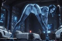 cortana from halo (game) by progenarts