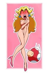 mega mushroom from mario (series) by brapplesauce