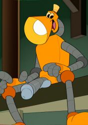 2026 absurd_res animate_inanimate balls erection genitals hairlessboyblunder hi_res humanoid lamp lampy_(the_brave_little_toaster) living_machine looking_at_viewer machine male not_furry nude open_mouth open_smile penis robot robot_humanoid smile smiling_at_viewer solo the_brave_little_toaster