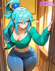 aqua (konosuba) from kono subarashii sekai ni shukufuku wo! by lushpeach