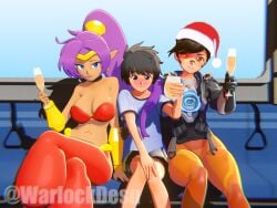 shantae (character) from christmas by warlockdesu