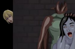 1boy2girls 1creature 1monster 2girls 2girls1boy abs apocalypse around_corner ass beautiful_girl big_chest black_hair blonde_female blonde_hair boobs brick brick_wall brown_tentacles chest dark_hair dominant dominant_male empty_eyes fanart grabbing grabbing_from_behind grabbing_hair grabbing_head green_body green_skin headless headless_male leaning leaning_against_wall mind_break mind_broken moaning monster monster_on_female mouth_open muscular muscular_arms muscular_chest muscular_male naked nipples_covered nude_female nude_male parasite_in_city pixel_factory pulling_hair questionable_consent raped_by_enemy raped_by_monster raped_female raped_girl raped_into_submission red_eyes red_hand red_tentacles sexy sexy_body sexy_female shiny shiny_hair shiny_skin shocked shocked_expression six_pack street stripped stripped_by_tentacles stripped_naked strong tentacle tentacle_arm tentacle_arms tentacle_monster tentacles tits tits_out tongue tongue_out undead undead_female video_game video_game_character video_games violet_skin watching watching_from_afar watching_rape watching_sex wide_shoulders zombie zombie_apocalypse zombie_girl
