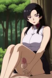 1boy 1girls ai_generated beautiful big_penis breasts cute cute_face emotionless emotionless_female eyebrows feet feet_fetish female female_focus first_person_view gorgeous grabbing handjob human legs long_penis looking_at_viewer male masturbation medium_breasts mobile_suit_gundam natarle_badgiruel nature_background outdoors outside penis pov pov_eye_contact pov_male pussy rock romantic scar scar_on_face school_uniform schoolgirl sex sexy_body sexy_female shoulders shy sitting tagme tree trees video