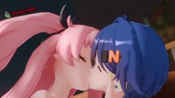 3d 720p animated belle_(zenless_zone_zero) infected_heart kissing longer_than_10_seconds longer_than_30_seconds makeout nicole_demara sound tagme video watermark yuri zenless_zone_zero