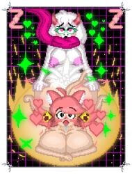 1futa 1girls ambiguous_penetration bells big_ass big_breasts big_butt big_penis blushing breasts cat_ears cat_tail catgirl cum cum_inside cumming cumming_inside deltarune deltarune_chapter_5 drooling excessive_cum excessive_genital_fluids futa_on_female futanari genderswap glasses goat_girl green_eyes hands_crossed hands_on_ass hearts holding_ass huge_ass huge_breasts huge_butt large_breasts magic nipples penis pink_(deltarune) pink_eyes pink_hair pink_nipples pixel_art ralsei ralsei_with_white_fur scarf scarf_only self_upload sex sex_from_behind tail tongue tongue_out undertale_(series) white_fur zixy